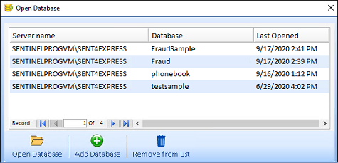 List of Databases List of Databases